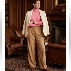 J Crew Ribbed-knit mockneck top Size M